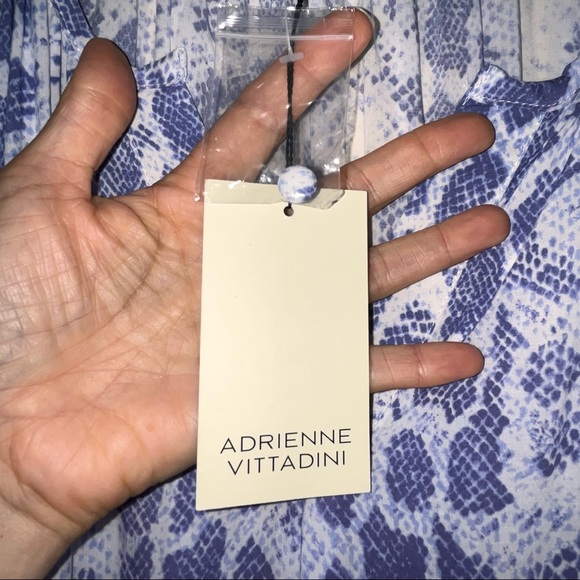 NWT Adrienne Vittadini Purple Snake Skin Tunic Blouse size 2X - Picture 6 of 10